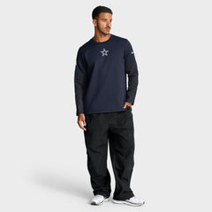 Dallas Cowboys Sideline Coach Therma-FIT Long Sleeve T-Shirt - Navy | Nike discount