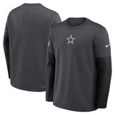 Dallas Cowboys Sideline Coach Therma-FIT Long Sleeve T-Shirt - Anthracite | Nike outlet