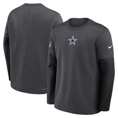 Dallas Cowboys Sideline Coach Therma-FIT Long Sleeve T-Shirt - Anthracite | Nike outlet