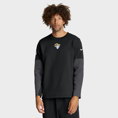 Los Angeles Rams Sideline Coach Therma-FIT Long Sleeve T-Shirt - Black | Nike for sale