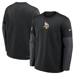 Minnesota Vikings Sideline Coach Therma-FIT Long Sleeve T-Shirt - Black | Nike discount