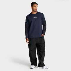 Seattle Seahawks Sideline Coach Therma-FIT Long Sleeve T-Shirt - College Navy | Nike for sale
