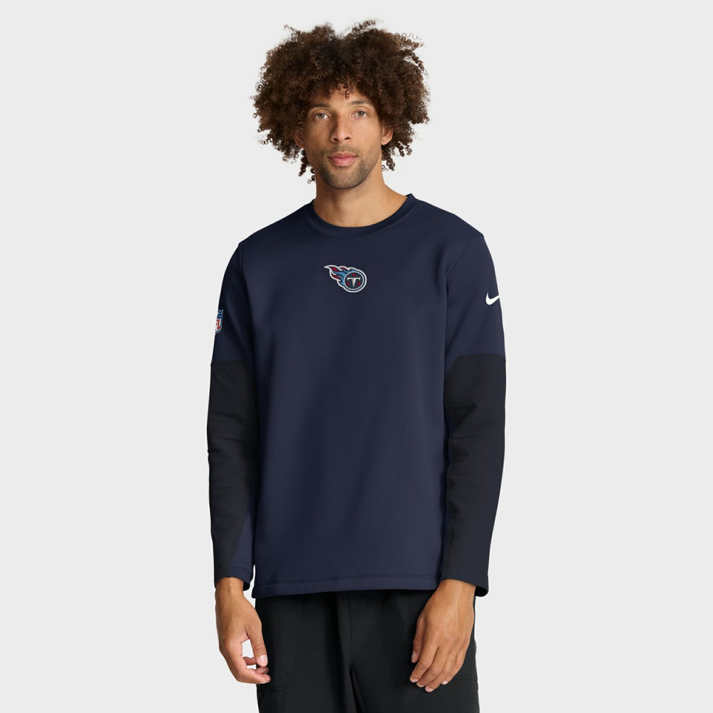 Tennessee Titans Sideline Coach Therma-FIT Long Sleeve T-Shirt - Navy | Nike discount