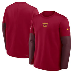 Washington Commanders Sideline Coach Therma-FIT Long Sleeve T-Shirt - Burgundy | Nike on sale