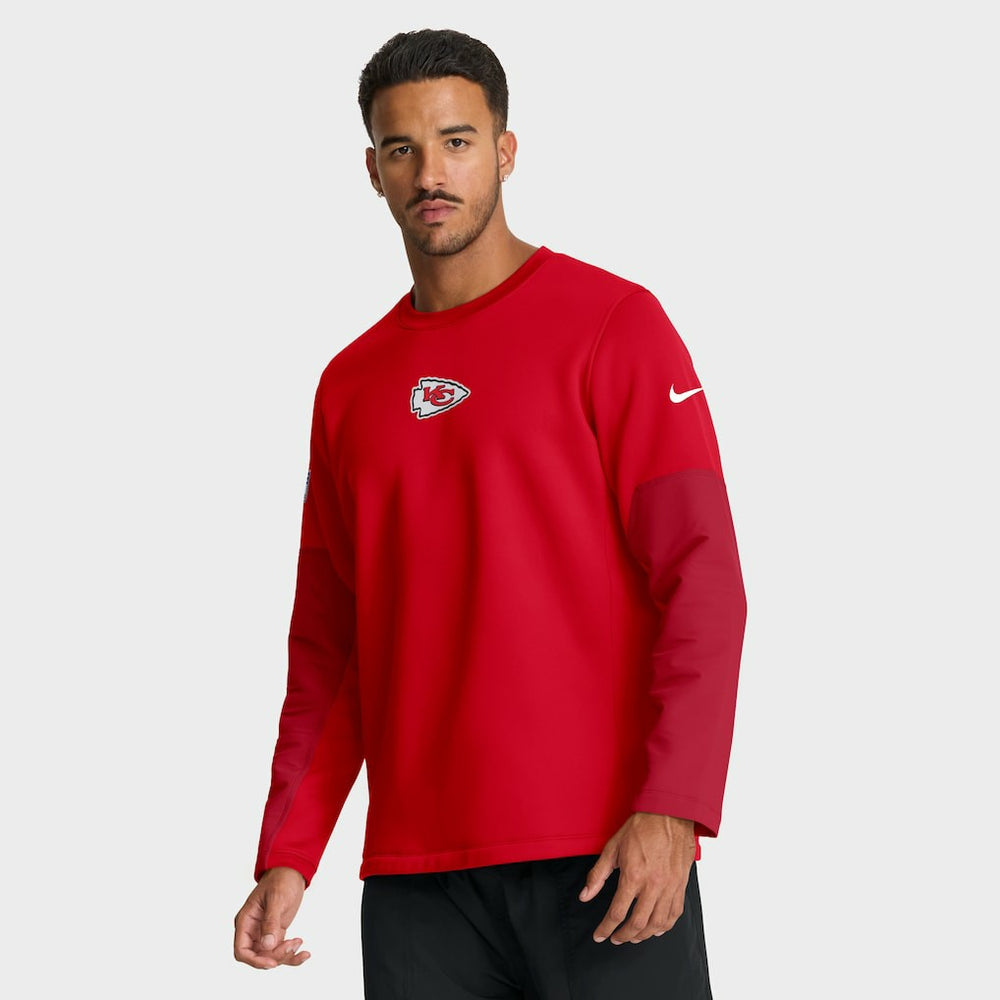 Kansas City Chiefs Sideline Coach Therma-FIT Long Sleeve T-Shirt - Red | Nike outlet