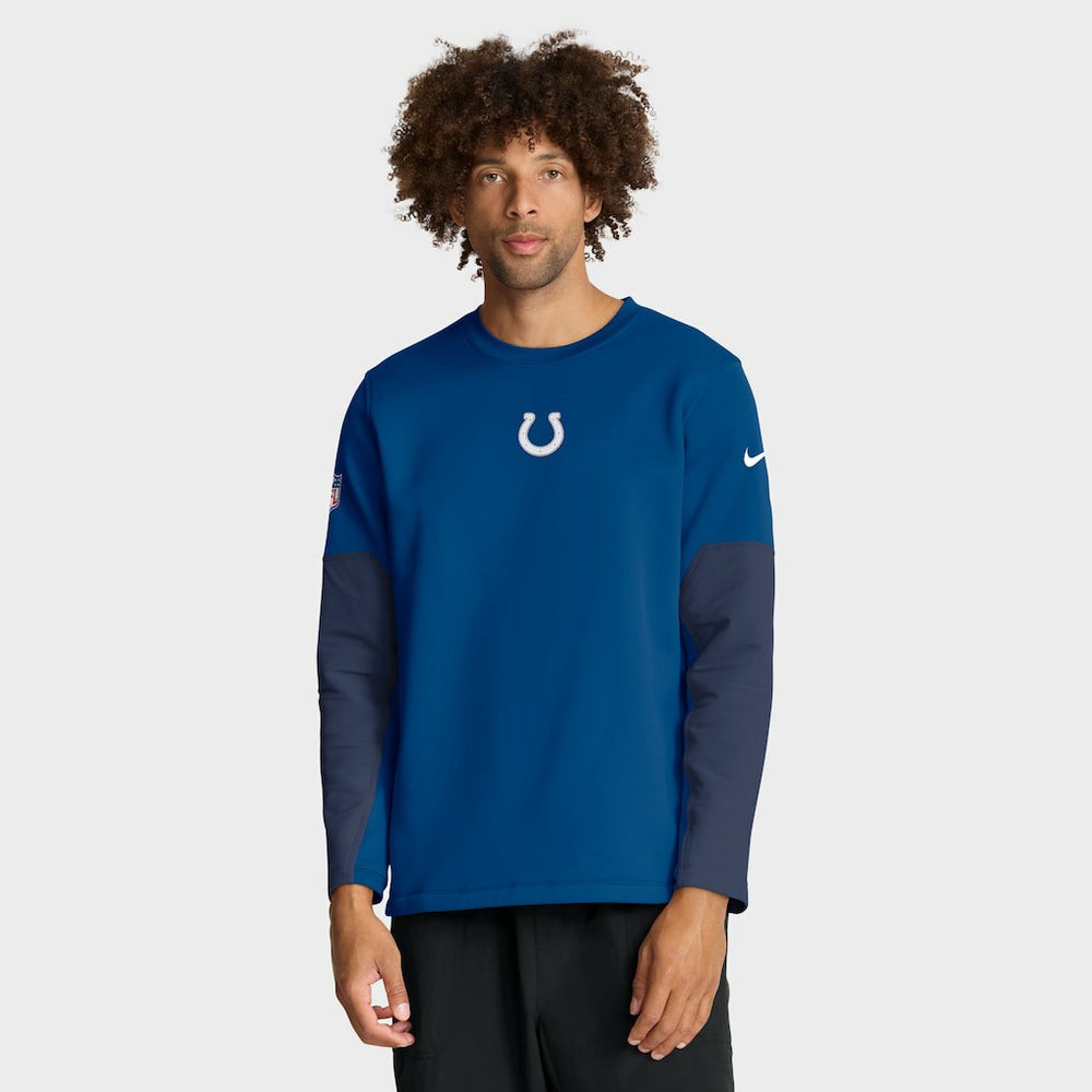 Indianapolis Colts Sideline Coach Therma-FIT Long Sleeve T-Shirt - Royal | Nike for sale