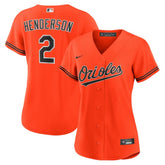 Gunnar Henderson Baltimore Orioles Women's Alternate 2 Replica Jersey - Orange | Nike