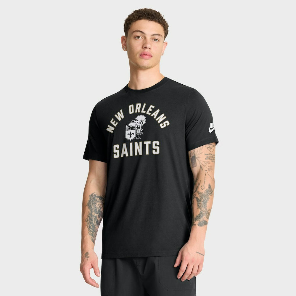 New Orleans Saints Favorable Timeline Tri-Blend T-Shirt - Black | Nike outlet