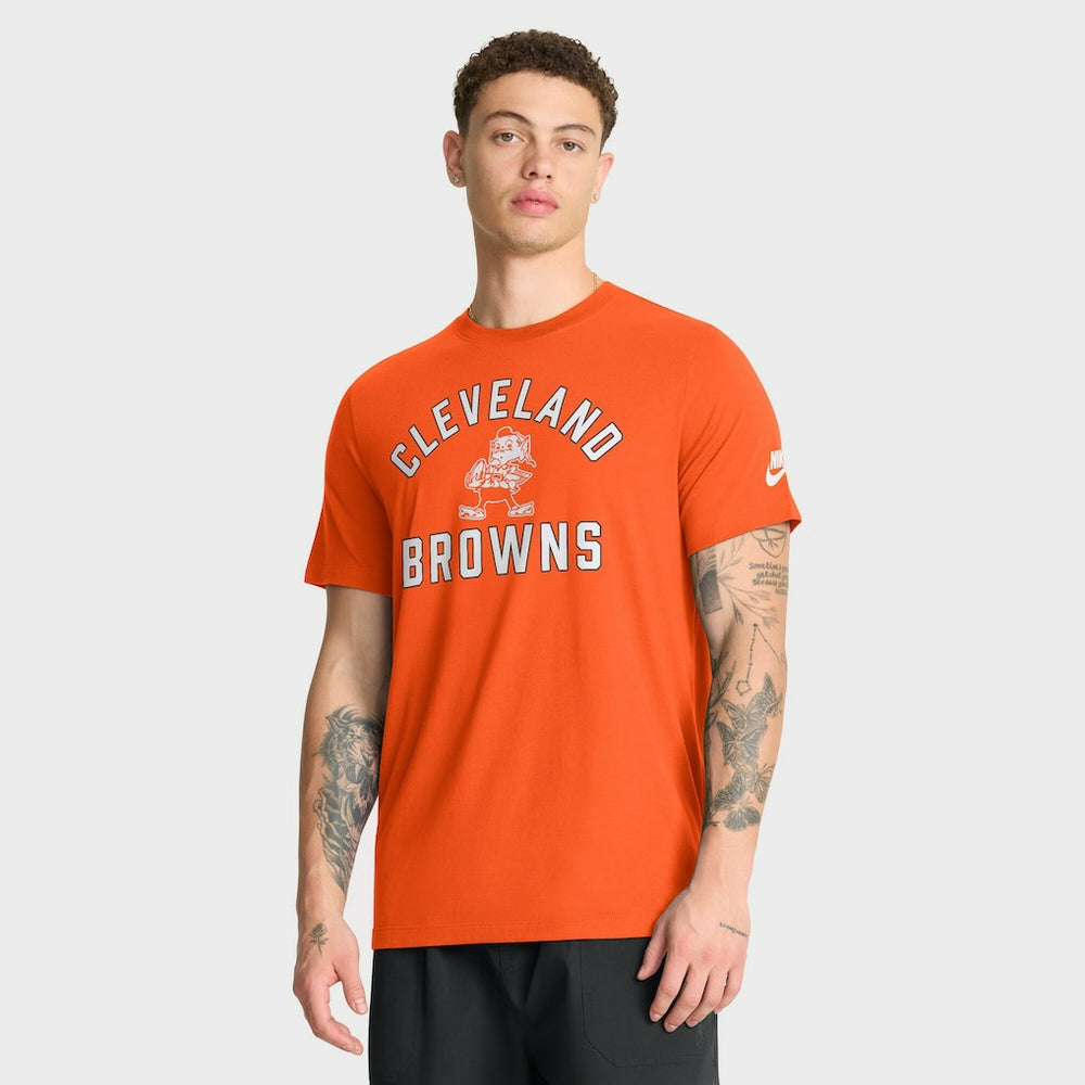 Cleveland Browns Favorable Timeline Tri-Blend T-Shirt - Orange | Nike on sale