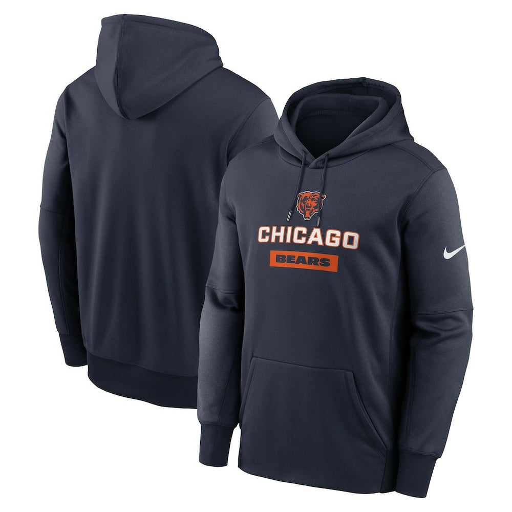 Chicago Bears Toss Sweep Performance Pullover Hoodie - Navy | Nike discount