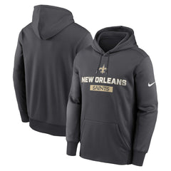 New Orleans Saints Toss Sweep Performance Pullover Hoodie - Anthracite | Nike on sale