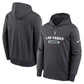 Las Vegas Raiders Toss Sweep Performance Pullover Hoodie - Anthracite | Nike for sale