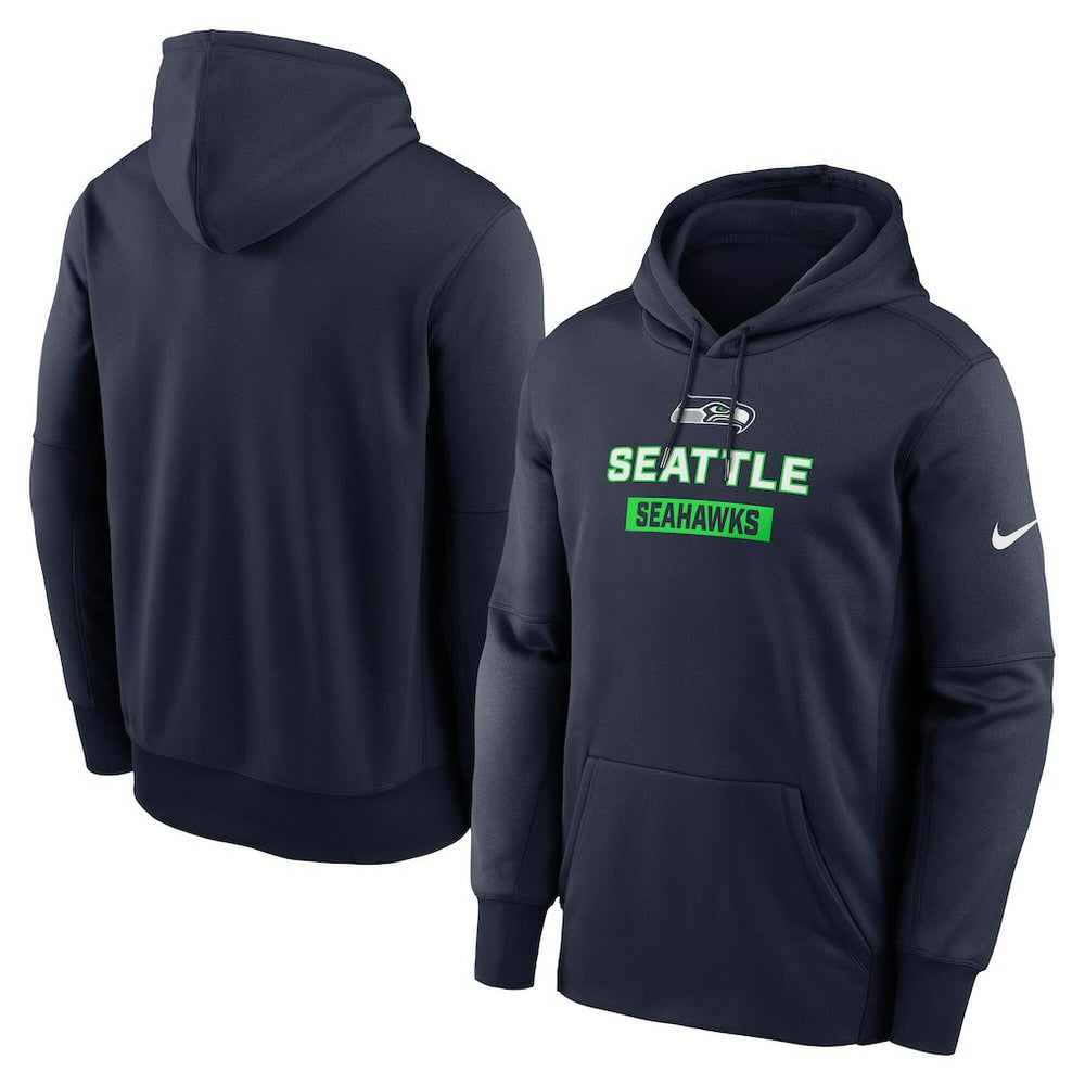 Seattle Seahawks Toss Sweep Performance Pullover Hoodie - College Navy | Nike for sale