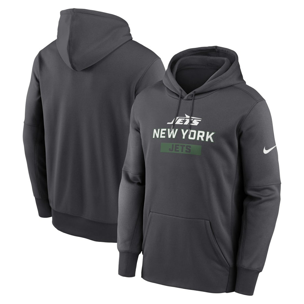 New York Jets Toss Sweep Performance Pullover Hoodie - Anthracite | Nike outlet