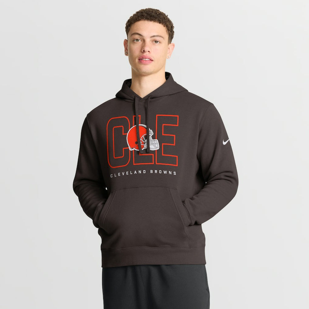 Cleveland Browns Busted Play Club Fleece Pullover Hoodie - Brown | Nike for sale