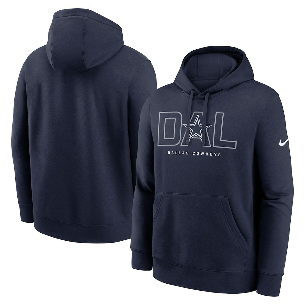 Dallas Cowboys Busted Play Club Fleece Pullover Hoodie - Navy | Nike discount