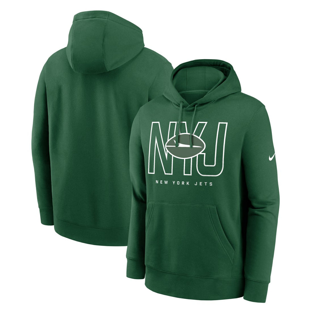 New York Jets Busted Play Club Fleece Pullover Hoodie - Green | Nike discount