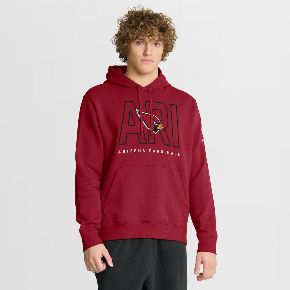 Arizona Cardinals Busted Play Club Fleece Pullover Hoodie - Cardinal | Nike online