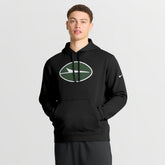 New York Jets Club Fleece Pullover Hoodie - Black | Nike outlet