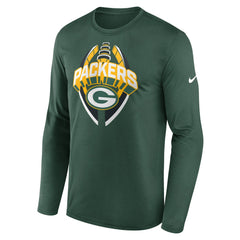 Green Bay Packers Primetime Legend Icon Performance Long Sleeve T-Shirt - Green | Nike for sale
