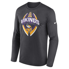 Minnesota Vikings Primetime Legend Icon Performance Long Sleeve T-Shirt - Anthracite | Nike discount