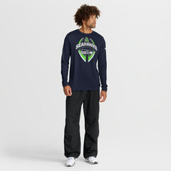 Seattle Seahawks Primetime Legend Icon Performance Long Sleeve T-Shirt - College Navy | Nike on sale