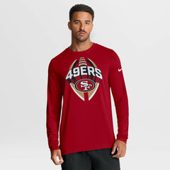 San Francisco 49ers Primetime Legend Icon Performance Long Sleeve T-Shirt - Scarlet | Nike cheap
