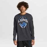 Detroit Lions Primetime Legend Icon Performance Long Sleeve T-Shirt - Anthracite | Nike outlet