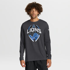 Detroit Lions Primetime Legend Icon Performance Long Sleeve T-Shirt - Anthracite | Nike outlet
