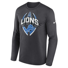 Detroit Lions Primetime Legend Icon Performance Long Sleeve T-Shirt - Anthracite | Nike outlet