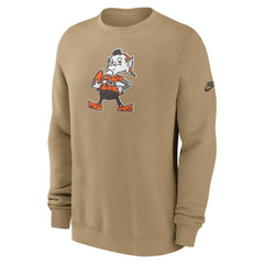Cleveland Browns Swing Pass Rewind Club Pullover Sweatshirt - Brown | Nike cheap