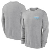 Los Angeles Chargers Primetime Club Fleece Pullover Sweatshirt - Heather Gray | Nike for sale