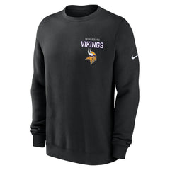 Minnesota Vikings Primetime Club Fleece Pullover Sweatshirt - Black | Nike sale
