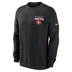 San Francisco 49ers Primetime Club Fleece Pullover Sweatshirt - Black | Nike for sale