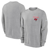 Tampa Bay Buccaneers Primetime Club Fleece Pullover Sweatshirt - Heather Gray | Nike on sale