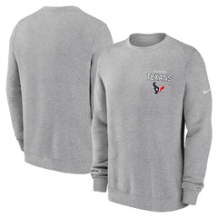 Houston Texans Primetime Club Fleece Pullover Sweatshirt - Heather Gray | Nike sale
