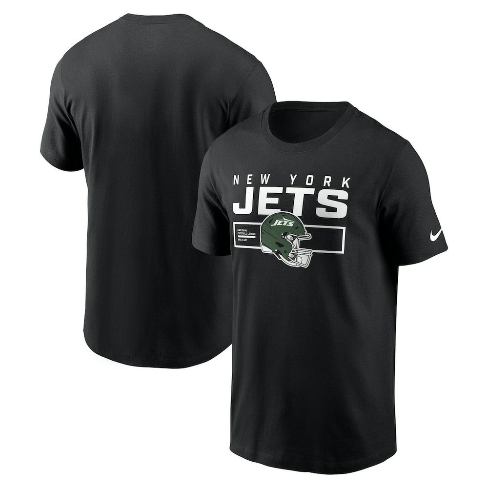 New York Jets Primetime Helmet Essential T-Shirt - Black | Nike discount