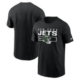 New York Jets Primetime Helmet Essential T-Shirt - Black | Nike discount