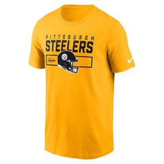 Pittsburgh Steelers Primetime Helmet Essential T-Shirt - Gold | Nike discount