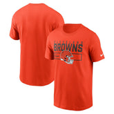 Cleveland Browns Primetime Helmet Essential T-Shirt - Orange | Nike for sale