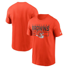 Cleveland Browns Primetime Helmet Essential T-Shirt - Orange | Nike for sale