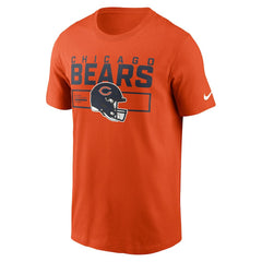 Chicago Bears Primetime Helmet Essential T-Shirt - Orange | Nike online