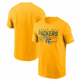 Green Bay Packers Primetime Helmet Essential T-Shirt - Gold | Nike discount