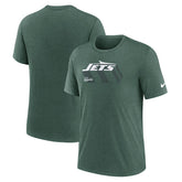 New York Jets Long Pass Tri-Blend T-Shirt - Heather Green | Nike cheap