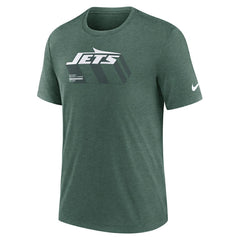 New York Jets Long Pass Tri-Blend T-Shirt - Heather Green | Nike cheap