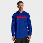 Buffalo Bills Big & Tall Sideline Dri-FIT Long Sleeve Hoodie T-Shirt - Royal | Nike outlet