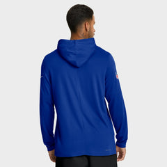 Buffalo Bills Big & Tall Sideline Dri-FIT Long Sleeve Hoodie T-Shirt - Royal | Nike outlet