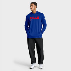 Buffalo Bills Big & Tall Sideline Dri-FIT Long Sleeve Hoodie T-Shirt - Royal | Nike outlet