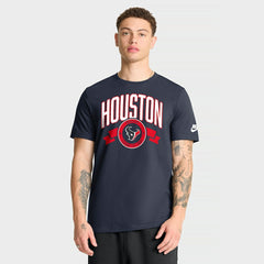 Houston Texans Rewind Front and Back Hit Essential T-Shirt - Navy | Nike on sale