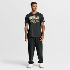 New Orleans Saints Rewind Front and Back Hit Essential T-Shirt - Black | Nike for sale